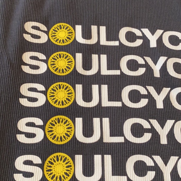 SoulCycle Dark Gray Ribbed Racerback Tank Size S - Picture 9 of 11